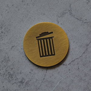 Custom brass signs metal signs brass <b>plaques</b> round <b>plaques</b> commemorative <b>plaques</b> vintagestyle signs door signs - Product Image 2