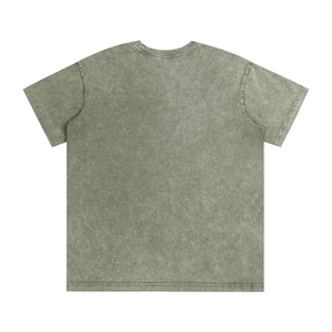 Camisetas Personalizadas DTG de Estilo Urbano, 100% Algodón, Hombros Caídos, Corte Holgado, Vintage, Lavado Ácido, para Hombre - Product Image 4