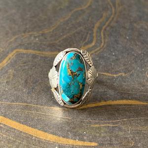 Designer Blue Copper <b>Turquoise</b> Fashion <b>Ring</b> 5.9 Grams - Product Image 1