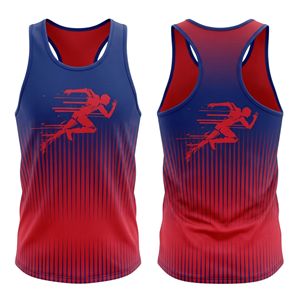 OEM Custom Design Sublimated Crew Neck Athletic Marathon <b>Singlet</b> Sleeveless Breathable Quick Dry Eco-Friendly High Quality - Product Image 1
