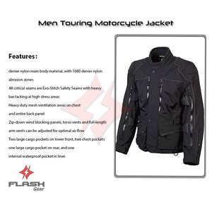 Chaqueta de Motociclismo Impermeable Cordura para Hombre, con Protección CE, para Aventura y Turismo, Reforzada - Product Image 3