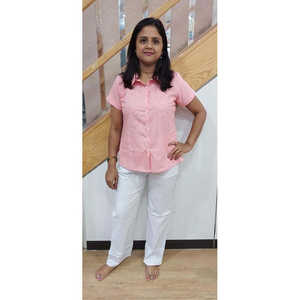 Chemise en coton pur rose pour bébé - Product Image 1