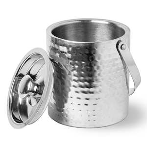 Ice bucket contemporary bar accessory sleek ice bucket stainless steel bar ware <b>drink</b> <b>cooler</b> whiskey ice bucket beer - Product Image 4