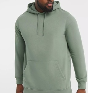 Cotton Fleece Hoodie Casual Pullover <b>Sweatshirt</b> With Pocket Warm Cotton Fleece Hoodie For Men Streetwear Style - Product Image 6