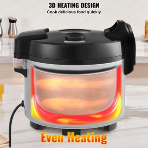 Cuociriso Commerciale da 70 Tazze con Pentola Interna Antiaderente da 15,85 Qt/15 Litri, Cuociriso a Cottura Rapida e Scaldavivande per Cottura su Larga Scala - Product Image 5