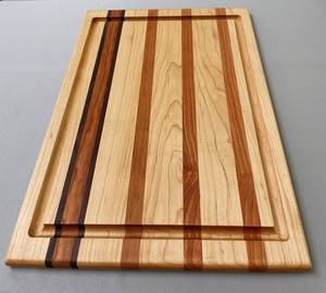 Tabla de Cortar de Madera de Diseño Nuevo, Plato para Servir, Madera de Bambú y Mango, Rectangular, para Verduras y Frutas, Utensilios de Cocina - Product Image 3