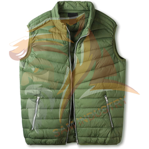 Veste matelassée sans manches pour homme, 100% polyester, confortable, nouvelle arrivée, brillante, personnalisable, imperméable, vente en gros - Product Image 3