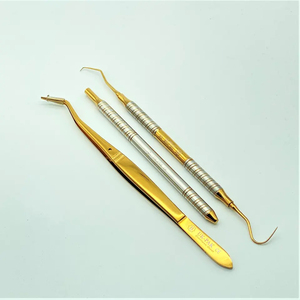 Kit d'examen dentaire de base Bone Bridge en acier inoxydable de haute qualité, 3 pièces, instruments de diagnostic manuels, ensemble d'élévation du sinus - Product Image 2