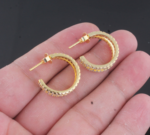 Luxury Gold Plated Drop Earrings Geometric High Quality Minimalist Fashion Jewelry for Party Wholesale - Product Image 1