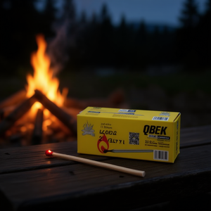 Allumettes à cigares FOSFOROS Premium 220 mm - Allumettes de sécurité classiques avec logo imprimé, forme bâton, usage domestique - Product Image 3