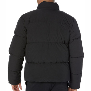 Veste d'hiver pour homme, noire, à capuche, rembourrée de duvet épais, zippée, coupe-vent, décontractée, chaude, vêtements d'extérieur - Product Image 3