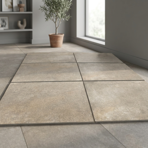 Losas de Porcelana para Exteriores de 2 cm de Grosor, 60x60 cm, Baldosas de Cerámica Resistentes para Pisos Exteriores, Adoquines de Piedra de Nogal - Product Image 1