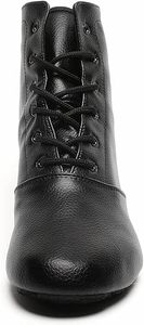Chaussures de jazz noires à lacets Baifa Danzo pour femmes et filles adultes, semelle fendue, tige synthétique, semelle extérieure en caoutchouc, confortables, haute qualité - Product Image 2