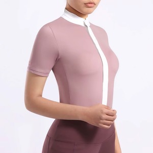 Camisas de Equitación para Mujer, Estilo Moderno, Manga Corta, Corte Ajustado - Product Image 4
