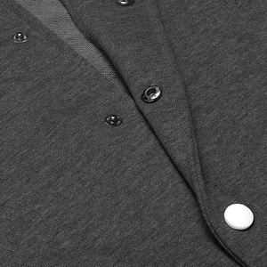 Veste Letterman Homme Springhill en Toile Couleur Unie Coupe Slim Style Urbain Broderie Personnalisée Hiver Extérieur Décontracté - Product Image 4