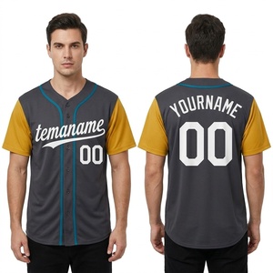 Custom Embroidery Baseball Uniform Style Shirt Wholesale Cheap Blank Baseball Jersey Sportswear Baseball New Printed Jerseys - Product Image 1