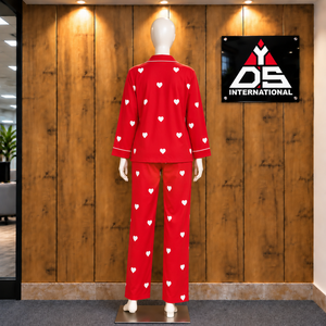 Women's Full Length Sleeping <b>Suit</b> <b>Pajama</b> Set Long Sleeve Cotton Sleepwear Cozy Winter Wear Casual Sleepwear - Product Image 2