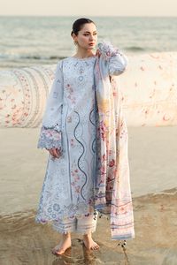 Robe élégante en tissu floral, vêtements indiens et pakistanais, collection été, vêtements décontractés, ensemble en coton 3 pièces pour femmes, tenues quotidiennes - Product Image 3