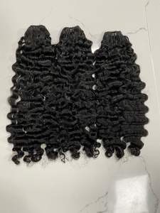 Paquetes de cabello humano virgen crudo sin procesar 30 pulgadas estilo rizado birmano origen vietnamita extensiones de cabello tejido - Product Image 6