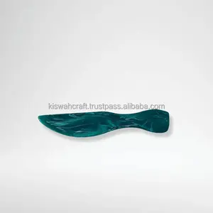 Juego de cubiertos de resina de lujo moderno hecho a mano, cuchillo para queso, tenedor y esparcidor, superventas para uso doméstico y decoración de mesa - Product Image 5