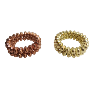 Ensemble d'anneaux de serviette en métal Ghungroo, design élastique |   Accessoires de table décoratifs pour la salle à manger, porte-serviettes de mariage, finition de qualité supérieure - Product Image 5