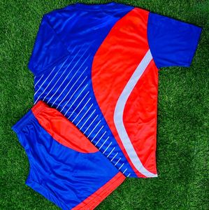 Custom Sublimated Soccer Uniform Set Men's White <b>Orange</b> Striped Jersey Shorts Breathable Polyester All Seasons Adult Team Set - Product Image 3