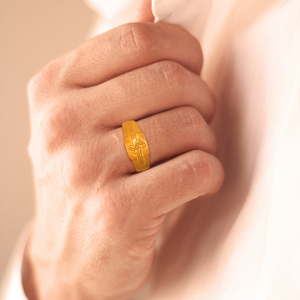 Apex Strike <b>Men</b>’s Gold <b>Ring</b> Premium 18K Yellow Gold <b>Men's</b> Lightning Bolt Signet <b>Ring</b> Modern Statement Luxury Fine Jewelry - Product Image 2