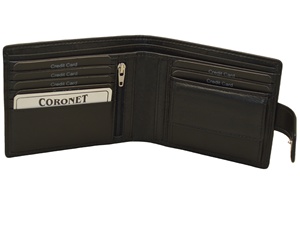 Genuine Leather Long <b>Wallet</b> Unisex Multifunctional Zipper Closure Minimalist Design Daily Use - Product Image 2