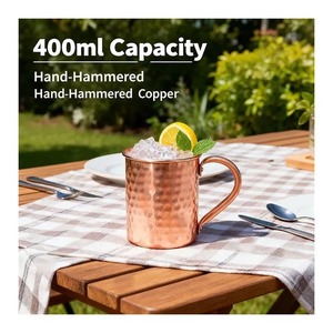 premium hammered copper mug vintage copper mug antique finish copper mug high quality copper mug luxury barware copper mug - Product Image 1