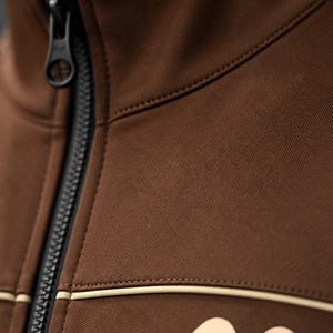 Brown Men's Tracksuit Set Zip Up Hoodie Jogger <b>Pants</b> Custom Logo Winter Sportswear Sweatshirt Outfit - Product Image 5
