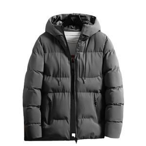 Oem diseño de logotipo personalizado abrigo de los hombres de invierno con capucha chaqueta acolchada de algodón - Product Image 1