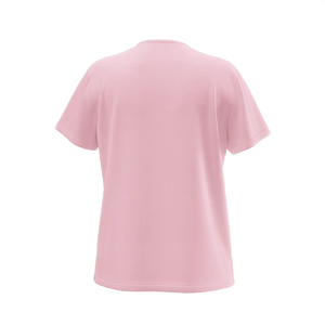 Custom Women Medical Scrubs Set V-Neck Short Sleeve Top and Drawstring Cargo Pants Pink Nurse Uniform - Product Image 3