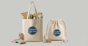 Sac à cordon en toile de coton recyclable EcoDari personnalisé avec logo imprimé à l'écran pour l'emballage de bijoux et de cadeaux - Product Image 3