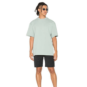 Camiseta de Algodón Grueso con Logotipo Personalizado de Fábrica para Hombre, 100% Jersey, Transpirable, de Manga Corta, 220 g/m², Informal, Lisa, para Serigrafía - Product Image 5