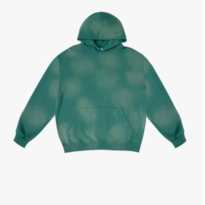 เสื้อฮู้ดดี้ผู้ชายพิมพ์ลายโลโก้แบบกำหนดเอง เนื้อผ้าหนา สีซีดจาง สไตล์สตรีทแวร์ ลายเรียบง่าย ผ้าคอตตอนผสม มีกระเป๋า เป็นมิตรต่อสิ่งแวดล้อม - Product Image 4
