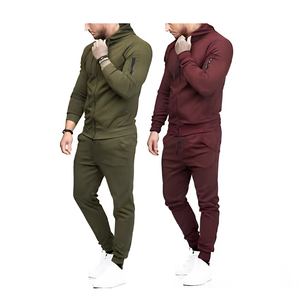 Men's Athletic Tracksuit Gym Running Training Full <b>Zip</b> Half <b>Zip</b> <b>Hooded</b> No Hood Pullover Jacket Pants Joggers Midweight Xxs - Product Image 1