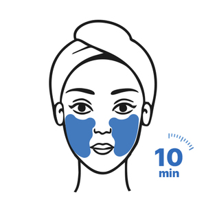 Patch apaisant pour les joues Blue Petal, en microfibre végane, pour peaux sensibles, rafraîchissant, calmant, hydratant, soin anti-rougeurs, k-beauty - Product Image 2