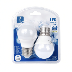 หลอดไฟ LED G45 7W E27 6400K คูลไวท์ 560 ลูเมน แพ็ค 2 หลอด - Product Image 2