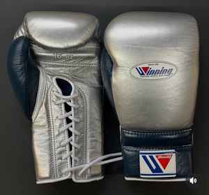 Gants de boxe Winning de haute qualité, très demandés, pour entraînement professionnel MMA et Muay Thai, en cuir de vachette. - Product Image 1