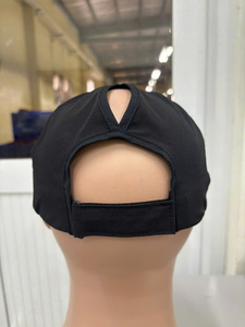 Gorra de béisbol con cola de caballo al por mayor, negra, ajustable, deportiva, para correr, con logo personalizado, para exteriores, transpirable, OEM de Vietnam - Product Image 3