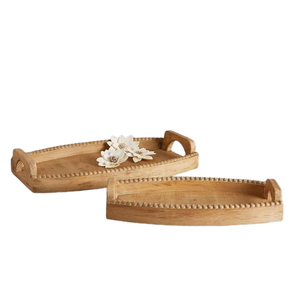 Plateau de service hexagonal en bois décoratif, très vendu, pour la maison, la cuisine et les restaurants - Product Image 6
