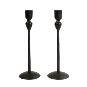 Durable Hand Forged Black Iron Unique Handmade Solid <b>Candlestick</b> Holder Home Wedding Easter Christmas Party Decoration - Product Image 1