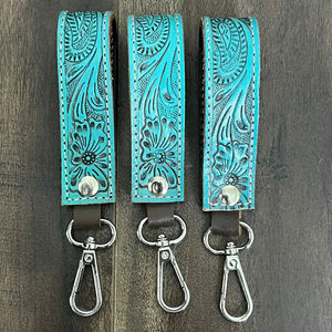 Porte-clés en cuir véritable artisanal, nouveau design 2025, cuir de vachette véritable, porte-clés en métal pour femmes - Product Image 4