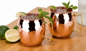Copper beverage mug set ivy retreat cups reusable premium cocktail serving durable collection mugs - Product Image 2