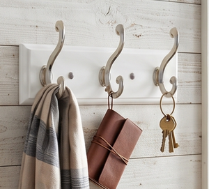 Finest Quality Classic Wall Mounted <b>Hooks</b> Metal Anti Rust White Base For Clothing Storage Bathroom Kitchen Home - Product Image 6