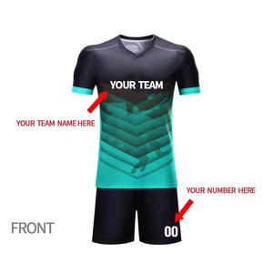 บริการ OEM เสื้อฟุตบอลคอกลมแขนสั้นคุณภาพสูงสำหรับผู้ชาย ดีไซน์ทันสมัยปรับแต่งได้ ระบายอากาศ แห้งเร็ว ผ้า 180 กรัม - Product Image 2