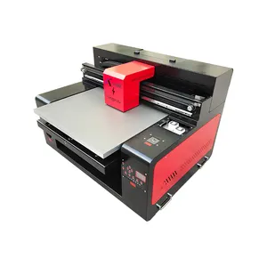 A3 small printer 6050 Epson UV printer with 2 Epson print heads Flatbed Printer for screen phone case sticker id card banners