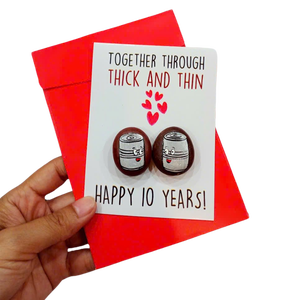 Carte de vacances personnalisée imperméable faite à la main Artisan avec pierre de galet naturel et design peint à la main - Product Image 3