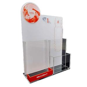 Présentoir de comptoir en acrylique transparent pour magazines Flyers Brochures Dépliants - Product Image 1