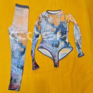 Lencería Teddy con Estampado Abstracto para Mujer, Ajustada, Elástica, con Estampado Digital, Fabricante de Lencería Teddy de Moda - Product Image 6